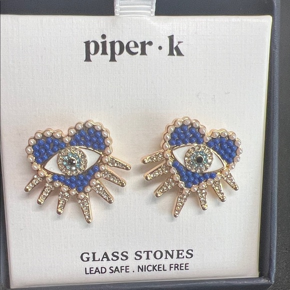 Piper K | Evil Eye Earrings - Picture 3 of 7